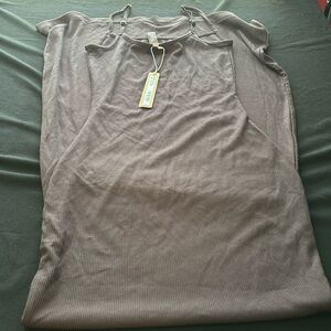 Skims ribbed maxi Maxi Dress color phoenix